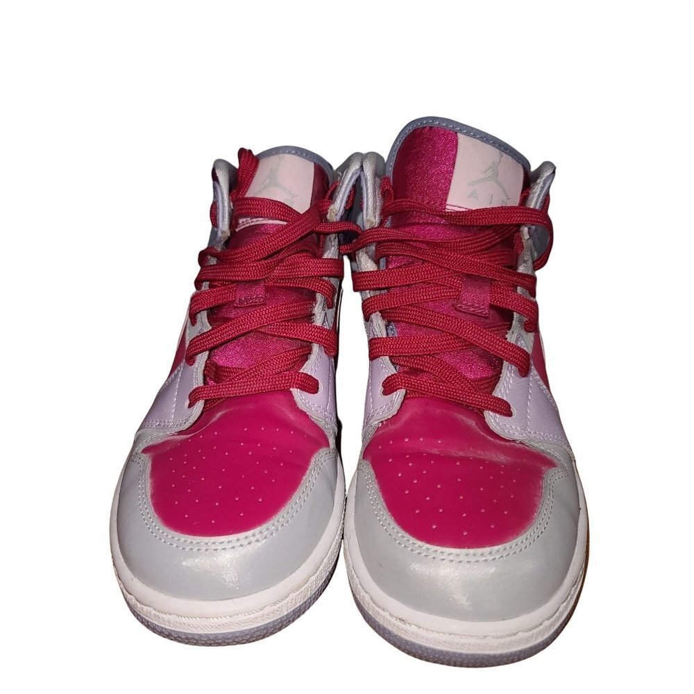Youth Air Jordan 1 Mid GG 4Y 'Hyper Fuchsia' 555112 609
